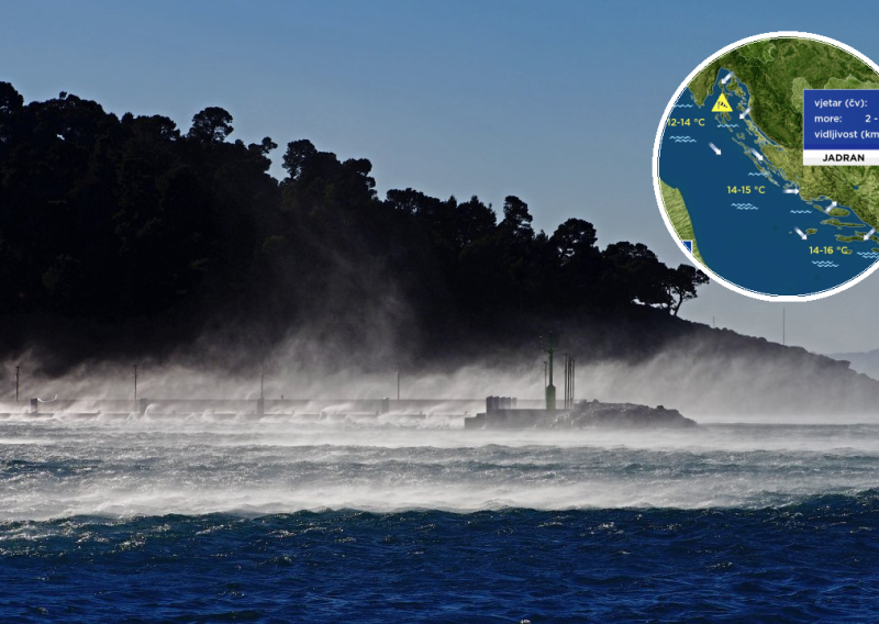 Stiže nam opasno zahlađenje: Na moru marčana bura, na kopnu kiša, u gorju - snijeg