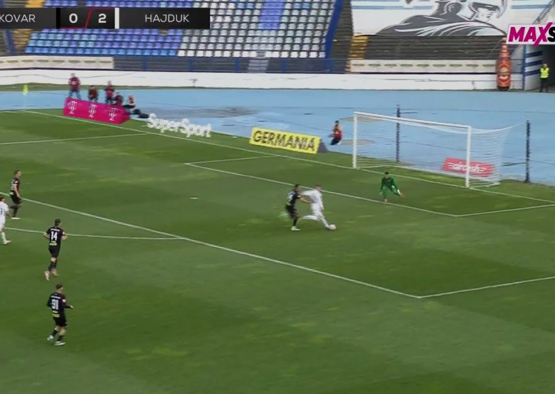 Hajduk dominira i poigrava se: Pogledajte gol Rebića za 0:3