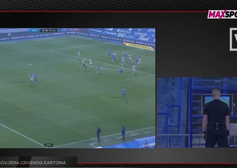VAR se uključio, Erceg promijenio odluku: Pogledajte crveni karton na okršaju Lokomotive i Dinama