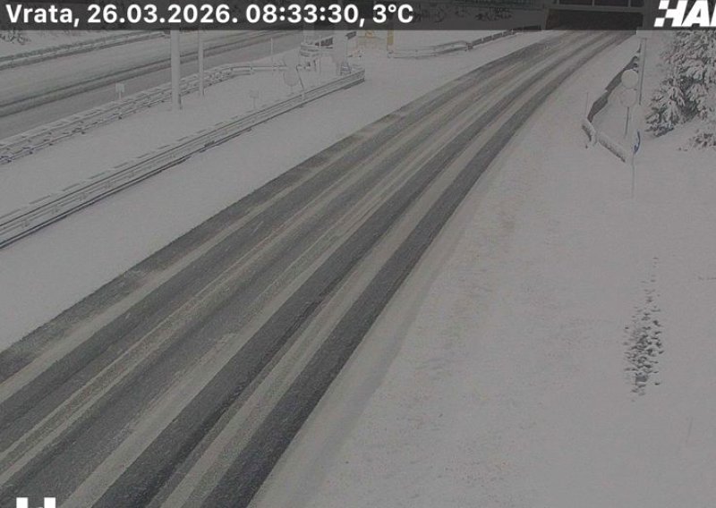 Snijeg zatrpao A6: Pogledajte kako izgledaju zimski prizori iz Gorskog kotara