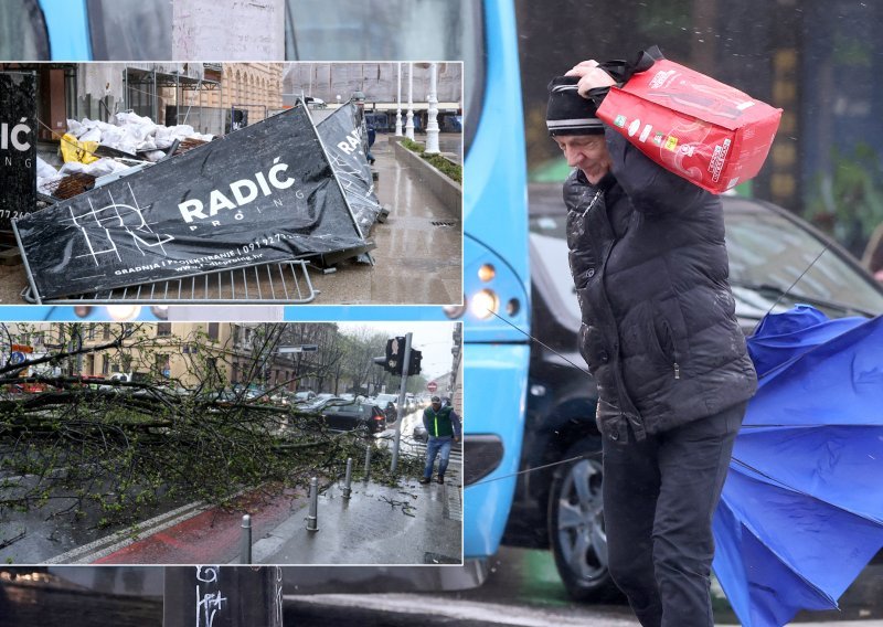 DHMZ pobrojao sve rekorde koje je srušio vjetar u Zagrebu