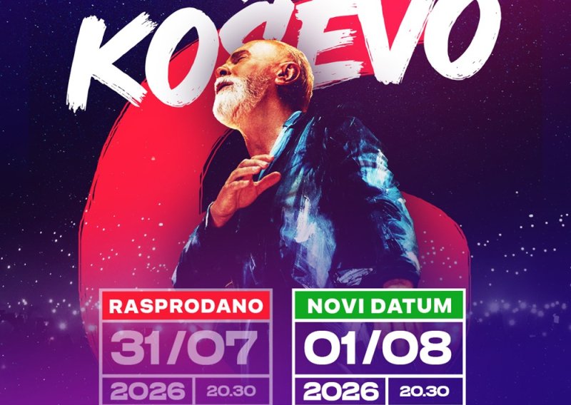 Dino Merlin u samo jednom danu rasprodao cijeli stadion, dodao šesti koncert na Koševu 1. kolovoza