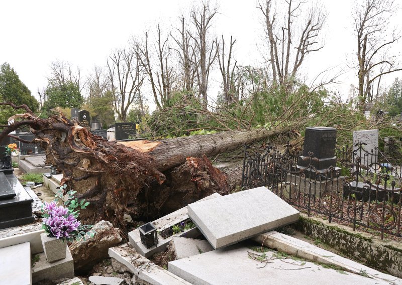 Tužne scene s jednog od najljepših groblja u Europi: Mirogoj među najteže pogođenima u nevremenu