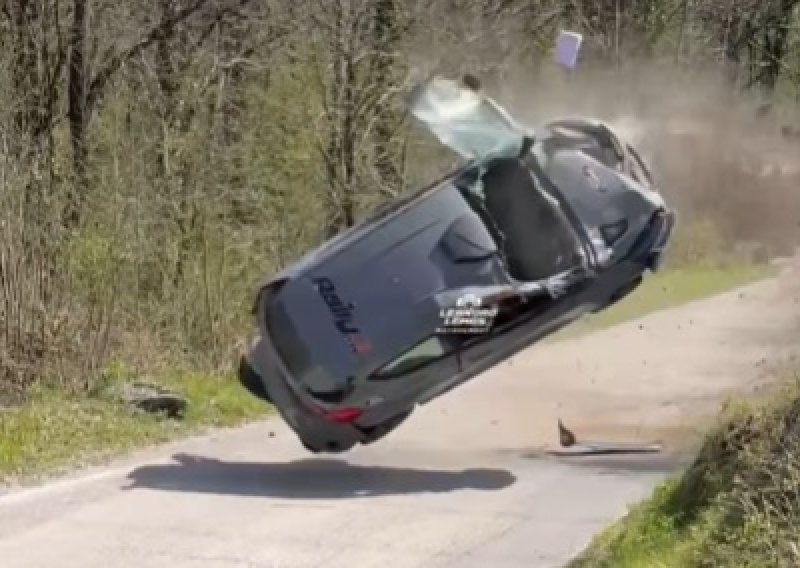 Na WRC-u u Hrvatskoj dogodila se strašna nesreća. Dijelovi automobila rasuli su se po cesti