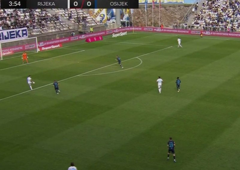 Osijek šokirao Rujevicu nakon nevjerojatnih grešaka: Pogledajte jedan od najbizarnijih golova sezone