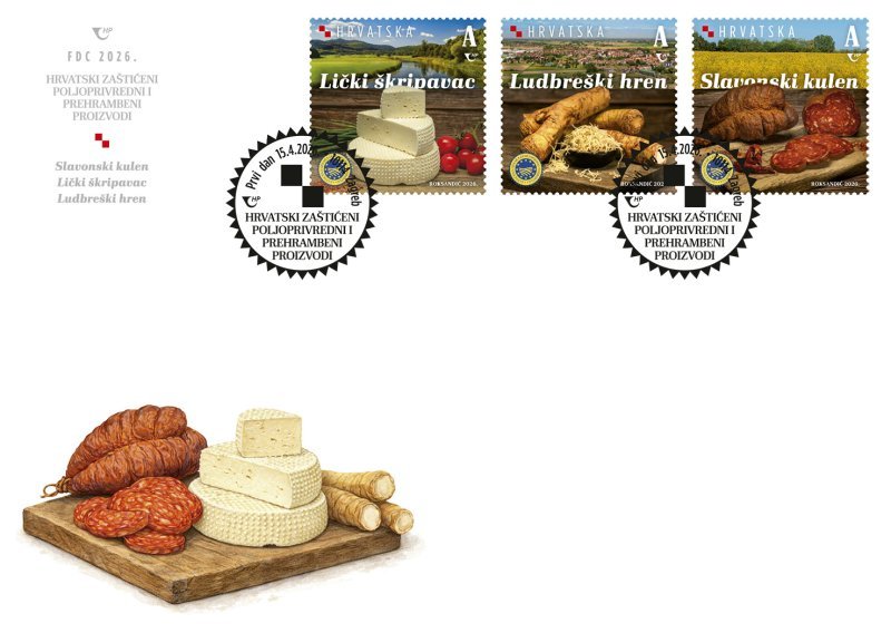 Kulen, lički škripavac i ludbreški hren na novim poštanskim markama