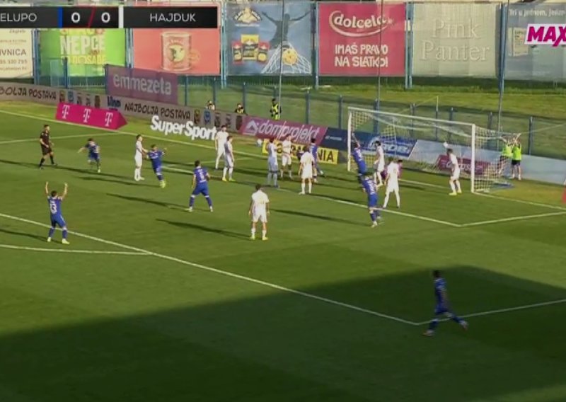Šok za Hajduk već u 4. minuti! Pogledajte kako je Slaven zabio Splićanima