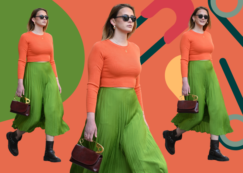 Ovakvu torbicu ne viđamo svaki dan na špici, ali i ovu kombinaciju boja