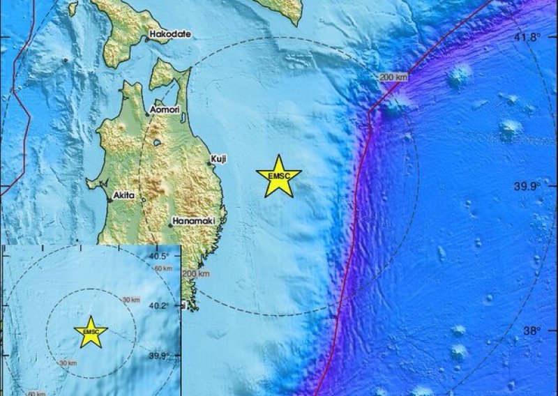 Potres jačine 7.7 pogodio Japan: Valovi cunamija stigli do obale, strahuje se od 'megapotresa'