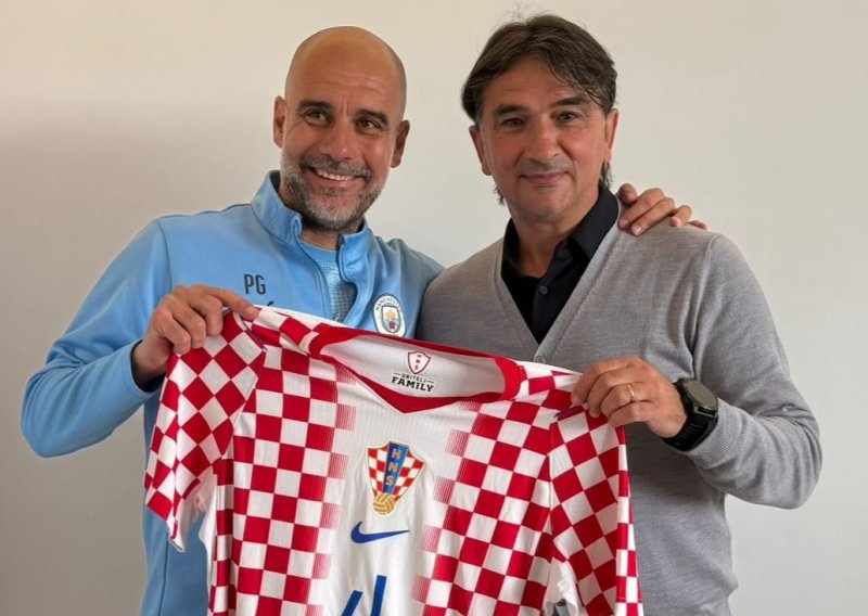 Dalić posjetio Guardiolu i dao mu poklon: 'Dobili smo informacije iz prve ruke'
