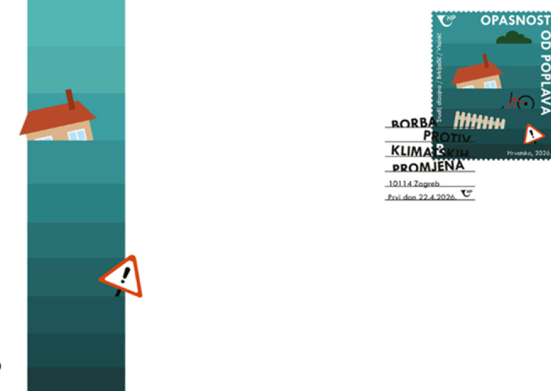 Opasnost od poplava: Hrvatska pošta povodom Dana planeta Zemlje izdala prigodnu marku