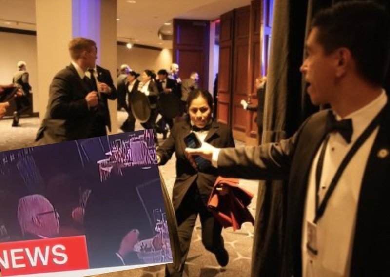 Dok su svi bježali i skrivali se ispod stolova, jedan je gost mirno nastavio sa svojom večerom