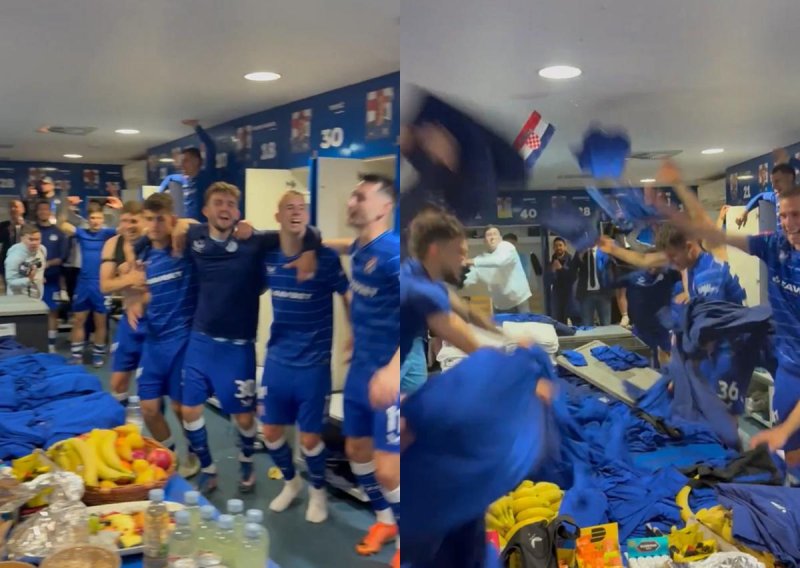 Procurio video iz svlačionice! Evo kako su igrači Dinama proslavili naslov prvaka