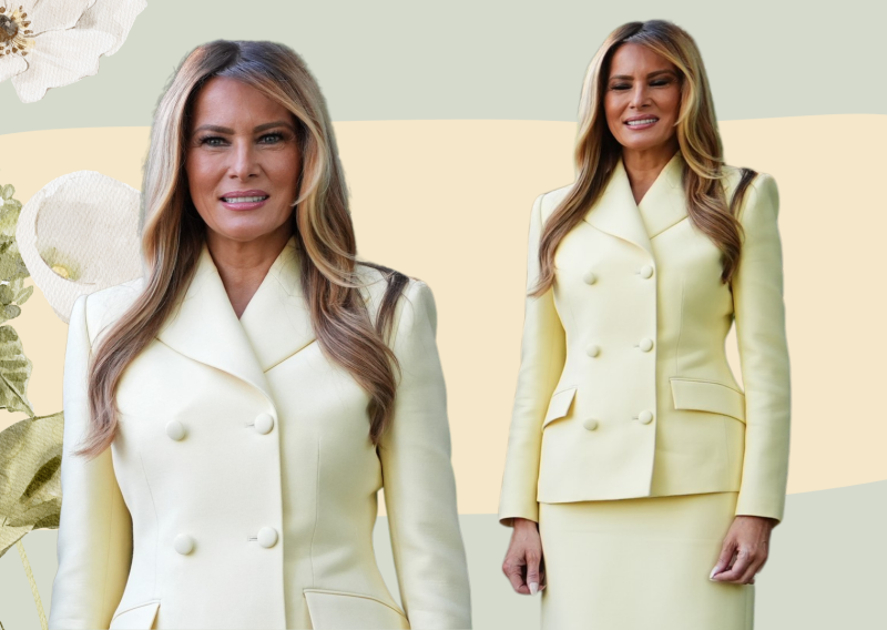 Melania Trump u žutom odijelu zasjenila kraljevski doček u Bijeloj kući