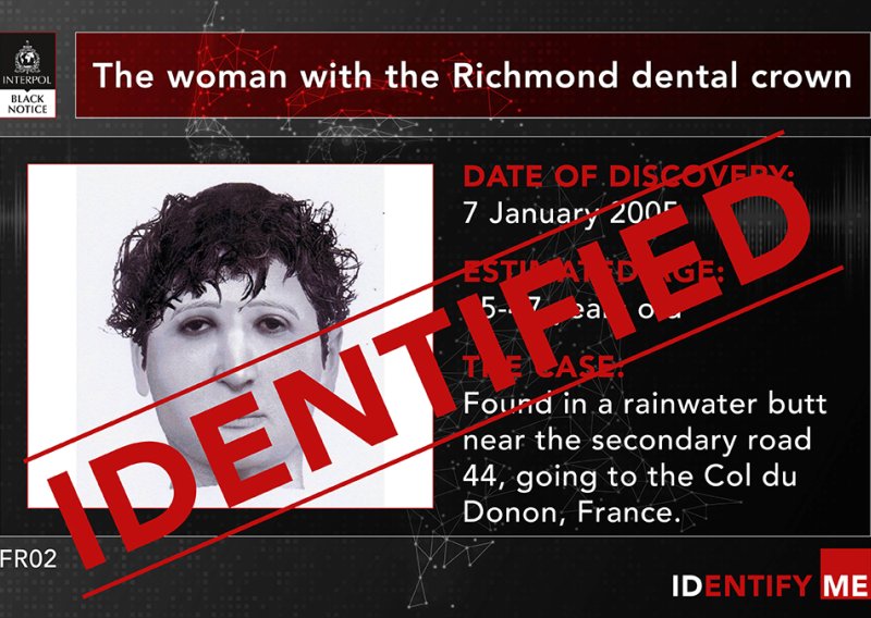 Interpol nakon 20 godina riješio slučaj žene pronađene u spremniku za kišnicu