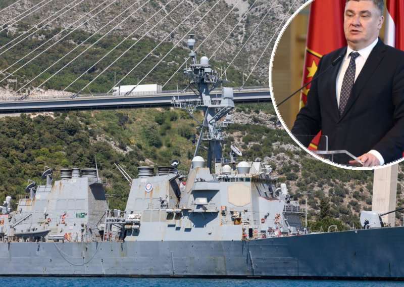 Američki razarač koji je presreo iranski projektil uplovio u Dubrovnik. Oglasio se Milanović