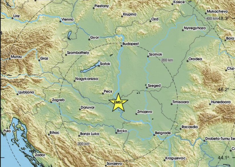 Potres magnitude 4.1 stupnja po Richteru probudio istok Hrvatske: 'Kuća se zatresla'