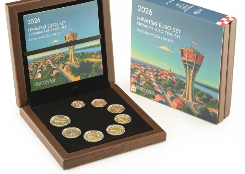 Novo izdanje Hrvatske kovnice novca - Euro set Vukovar 2026. u kvaliteti otkova polirana ploča