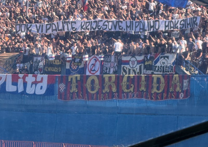 Pogledajte što je Torcida poručila nakon paljenja glavnog transparenta Bad Blue Boysa