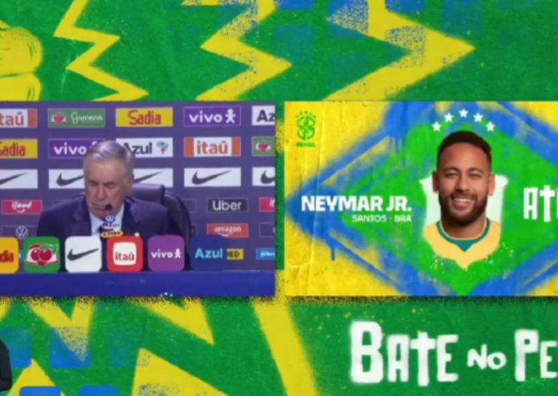 Ovo je moguće samo u Brazilu: Pogledajte trenutak kad je Ancelotti pročitao Neymara