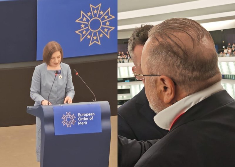 VIDEO Drama u Europskom parlamentu: Muškarac urlao na Maiu Sandu da je 'diktatorica'