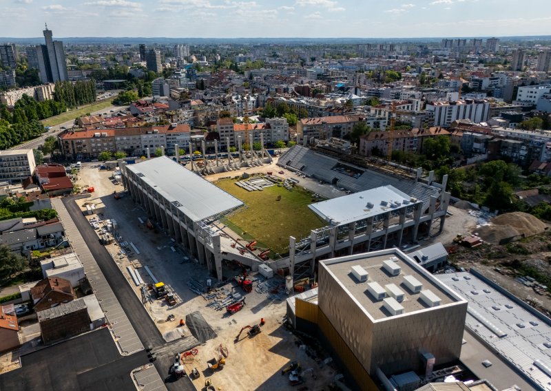 Iz zraka se najbolje vidi razmjer velikog projekta: Novi stadion poprima konačan oblik