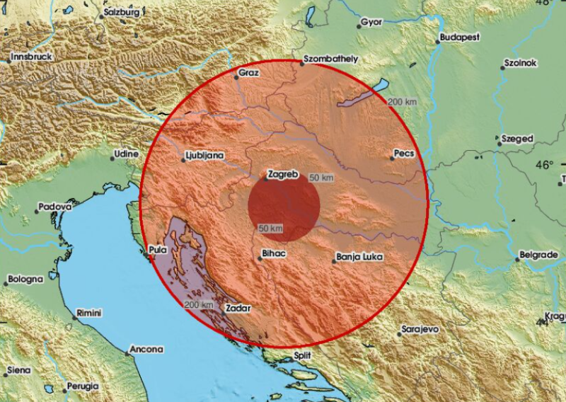 Potres zatresao dio Hrvatske: 'Jak udar i dugo je treslo'