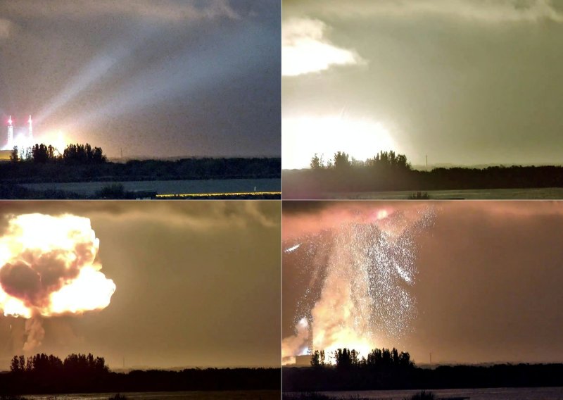 VIDEO Raketa Bezosove tvrtke eksplodirala tijekom testa: Vatrena kugla progutala lansirnu rampu na Floridi