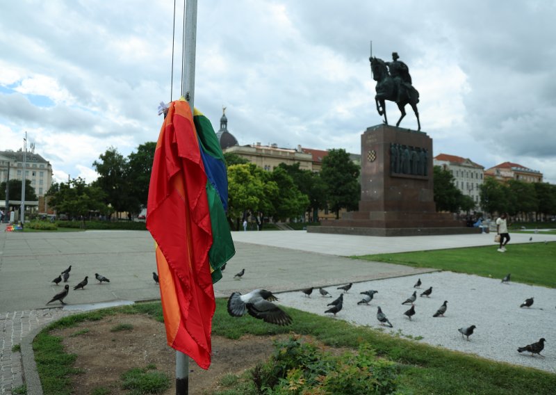 Zasmetale joj zastave duginih boja pa ih je odlučila sama ukloniti