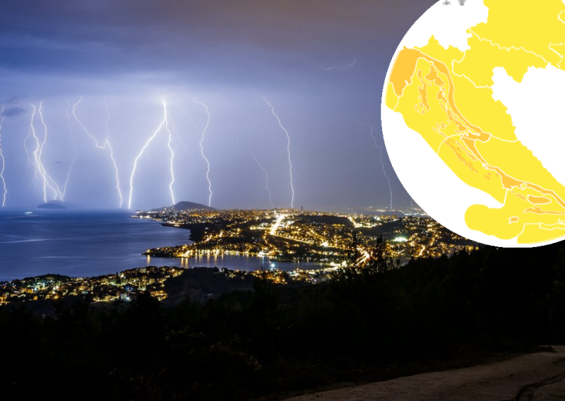 Meteoalarm upaljen za cijelu zemlju: Grmljavinsko nevrijeme, moguće bujične poplave
