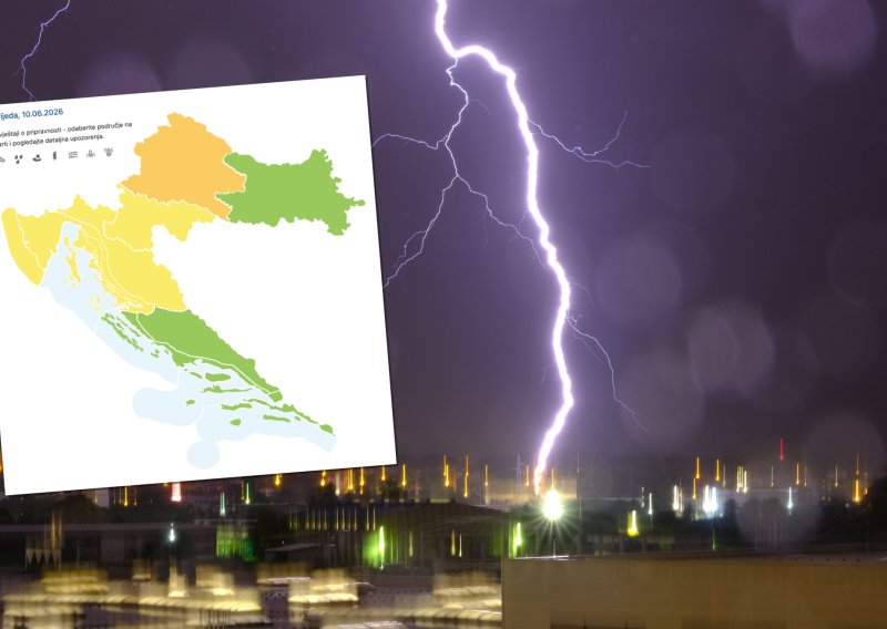 Narančasti meteoalarm za Zagreb! Prijeti nevrijeme, tuča i bujične poplave
