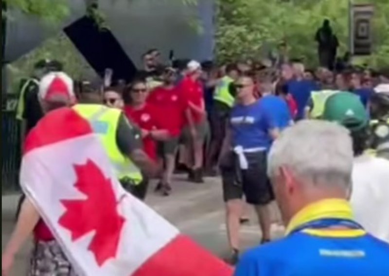 Pogledajte dramu uoči utakmice: Kanađani provocirali navijače BiH, a onda je krenulo...