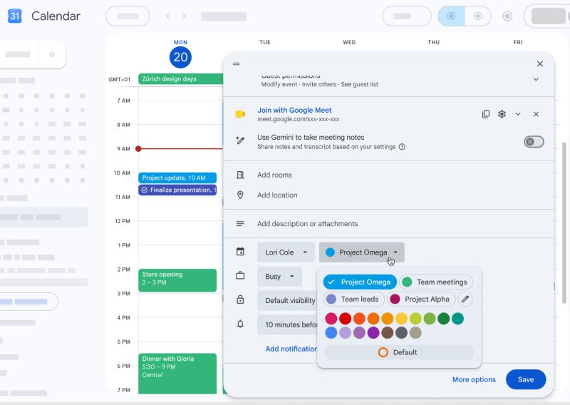 Googleov Kalendar uvodi novu šarenu značajku