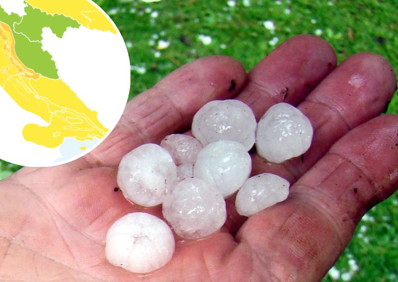 FOTO/VIDEO Nevrijeme u Sloveniji, padala tuča veličine lješnjaka: Pogledajte snimke, oluja stiže i kod nas
