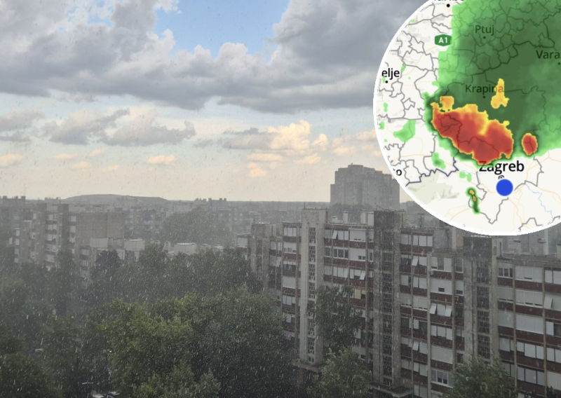 Snažan vjetar i kiša upravo pogodili Zagreb, DHMZ izdao hitno upozorenje