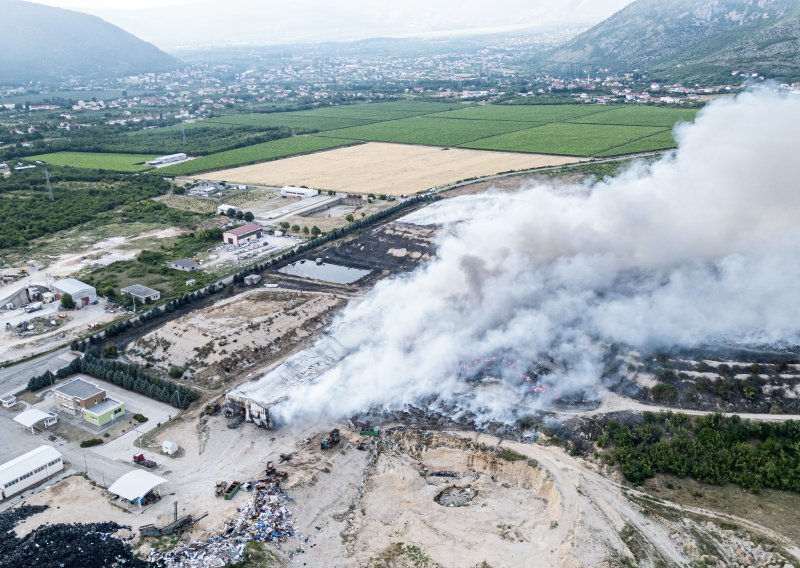 U Mostaru izvanredno stanje zbog velikog požara, stigli i podaci o kvaliteti zraka