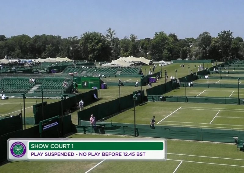 Mečevi kvalifikacija za Wimbledon prekinuti zbog bizarnog razloga, evo što se dogodilo