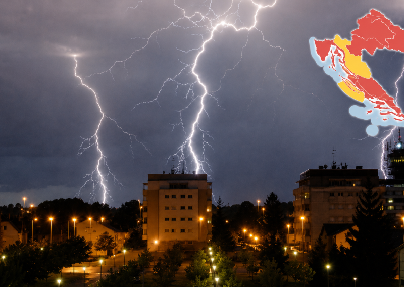 Crveni meteoalarm u sedam regija! Ali stiže promjena - bura, pljuskovi: Evo gdje će prvo udariti