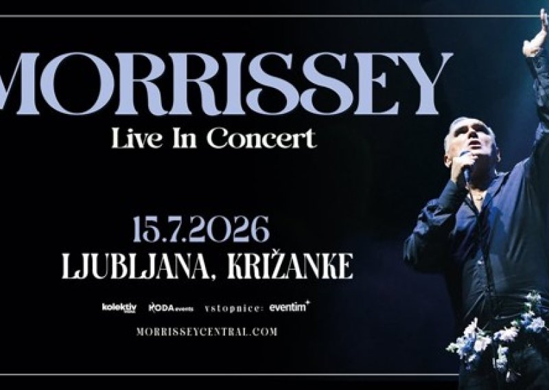 Morrissey u srpnju stiže u Ljubljanu na jedini koncert u regiji nakon više od desetljeća