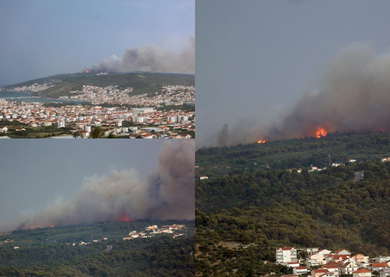 VIDEO Veliki požar na Čiovu stavljen pod kontrolu: S buktinjom se borilo 150 vatrogasaca