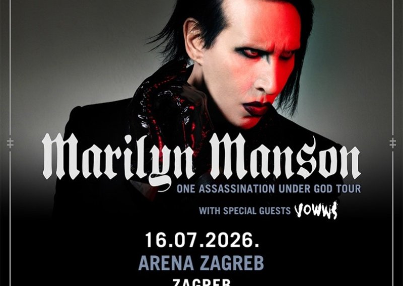 Marilyn Manson i VOWS za dva tjedna na pozornici zagrebačke Arene
