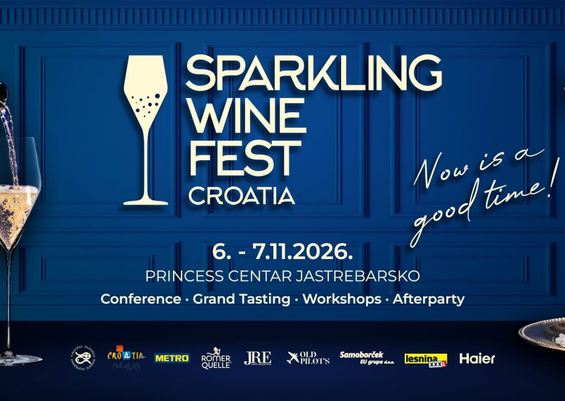 Na samo pola sata od Zagreba održat će se festival kakav se rijetko viđa: najbolji sommelieri svijeta, preko 80 pjenušaca i vrhunski chefovi. U pripremi je Sparkling Wine Fest Croatia