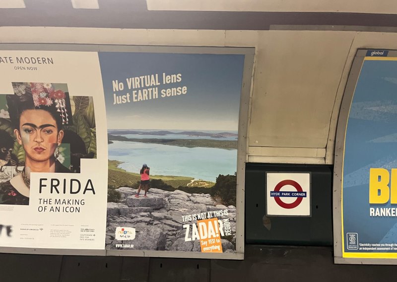 Zadar se pojavio usred londonske podzemne željeznice! Zadranka koja živi u Londonu ostala bez riječi: "Morala sam odmah fotografirati"