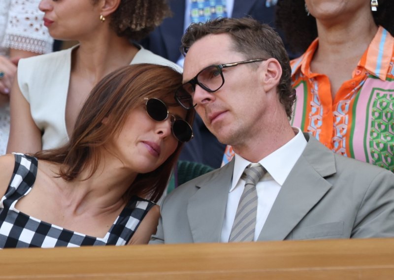 Uživali na Wimbeldonu: Benedict Cumberbatch sa suprugom snimljen u rijetkom zajedničkom izlasku
