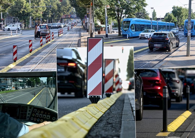 'Ne snimaj, razbit će te netko': Ovako izgleda promet u centru Zagreba s ograđenom žutom trakom