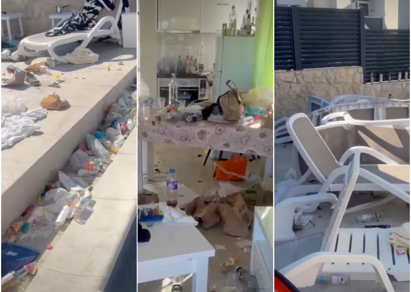 Snimka devastiranog apartmana izazvala bijes: Pogledajte što su napravili Britanci u Novalji