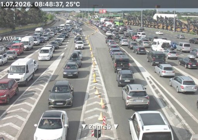Od ranog jutra kilometarske kolone na autocestama, HAK upozorava na promjenu vremena