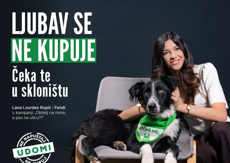 Ljubav prema životinjama u genima: Višnjićeva kći zaštitno je lice kampanje 'Ljubav se ne kupuje'