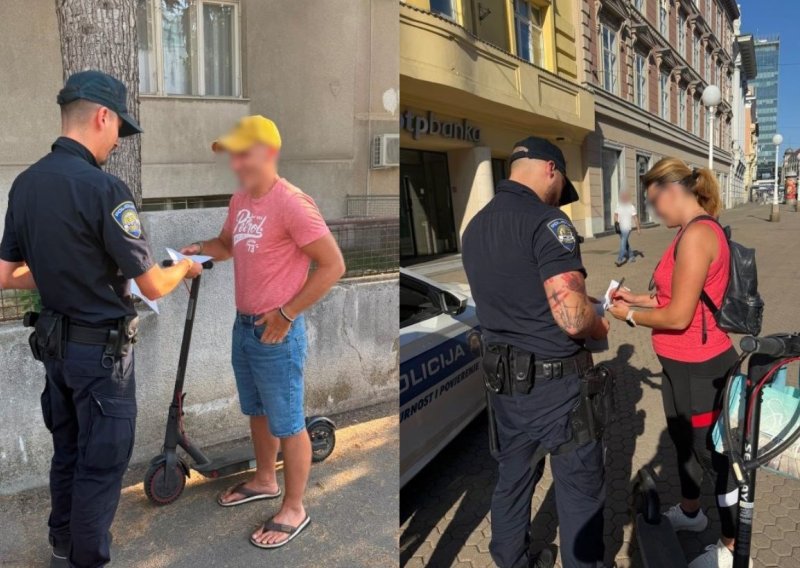 VIDEO Policija objavila snimku romobila kojeg su oduzeli u Zagrebu