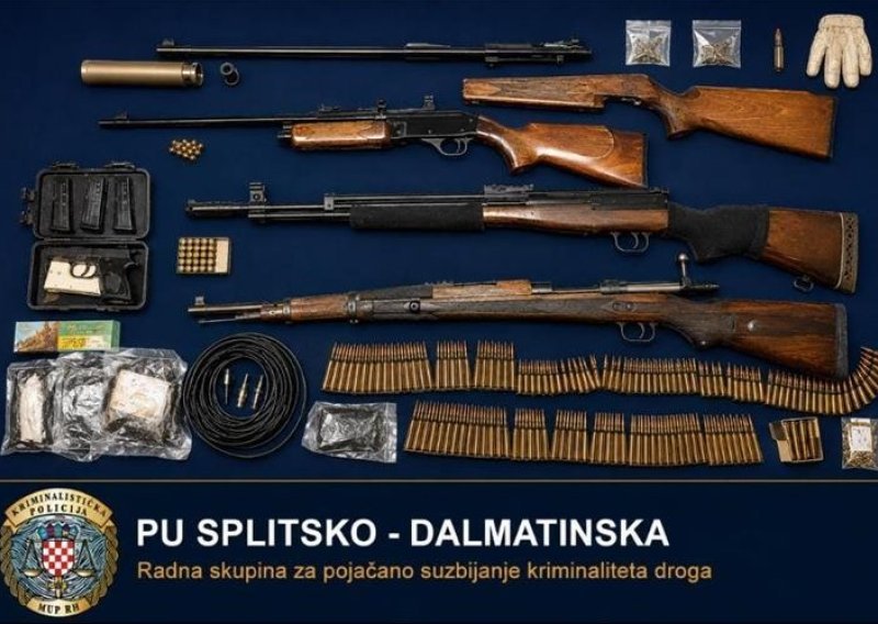 VIDEO Akcija policije na području Igrana: Pronađena nevjerojatna količina oružja